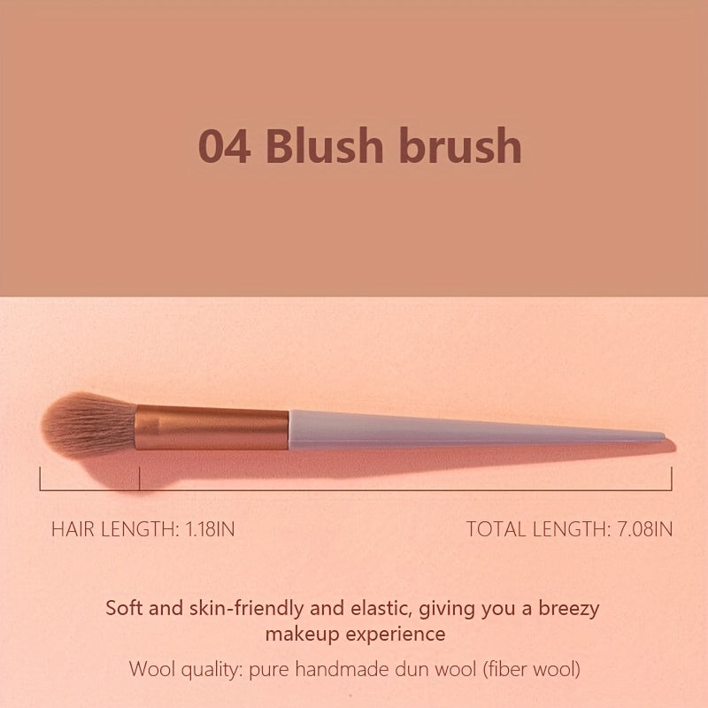 13pcss Makeup Brushes Makeup Kit, Foundation Brush Eyeshadow Brush Make Up Brushes Set (Reddish Brown, 13pcs Set) Birthday And Valentine'S Day Easter Gifts